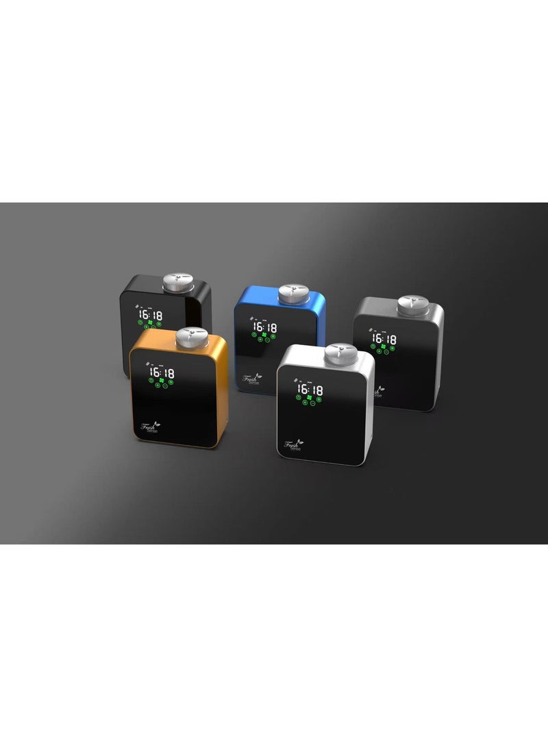 Fresh Sense Premium Mini Smart Aroma Oil Diffuser - 180ml Capacity - 100 sqm Coverage - Luxury Black Aluminum - WiFi & Bluetooth App Control for Home, Office, Luxury Hotels & Spas - Image 3